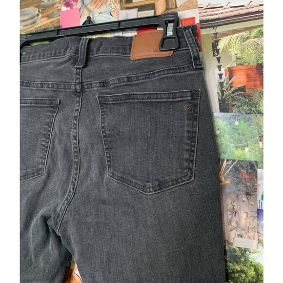 Black Sea Madewell 9 Mid Rise Raw Hem Skinny Jeans 26 - Picture 7 of 7